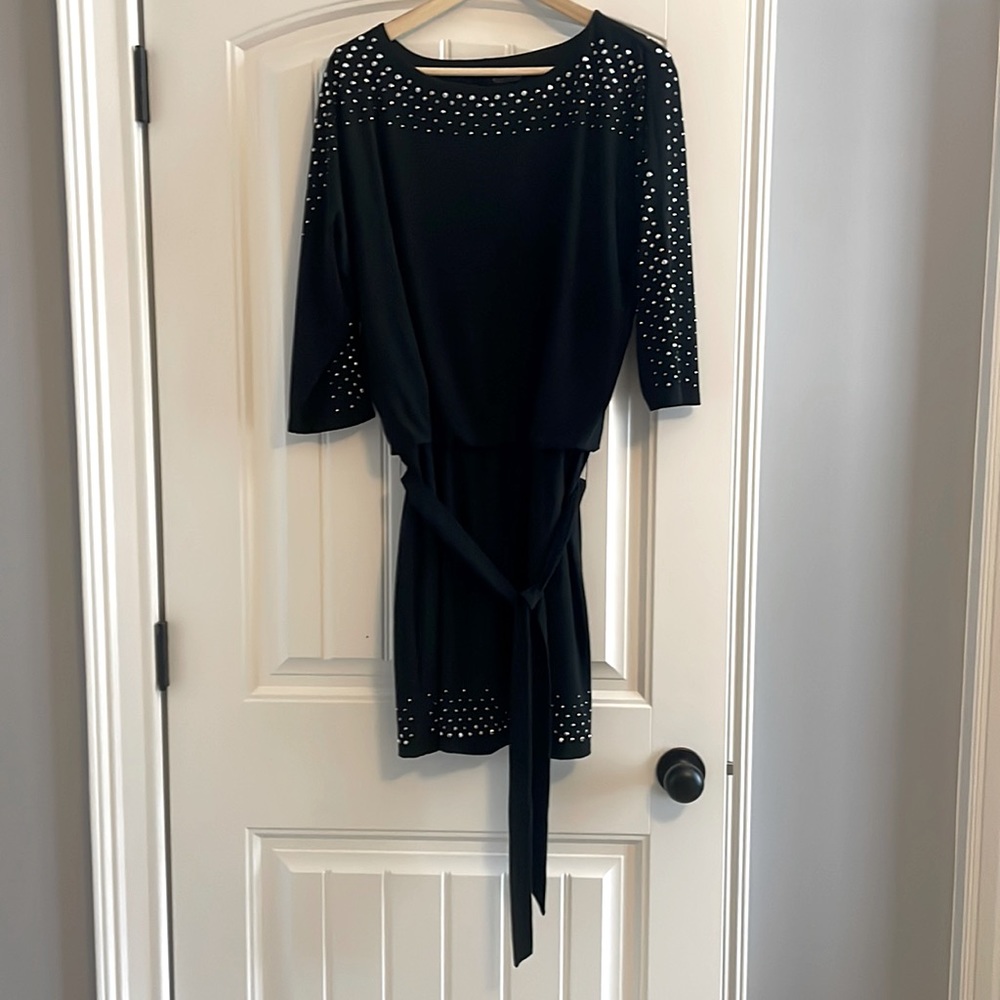White House Black Market Belted Cocktail Dress